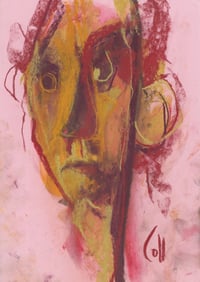 Image 2 of Eileen- Sketchbook Drawing in Soft Pastels on Paper 