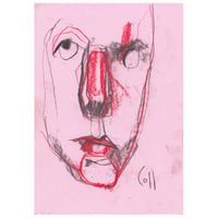Image 1 of Key - Sketchbook Drawing in Soft Pastels and Charcoal on Paper 