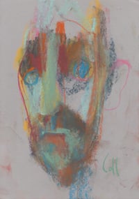 Image 2 of Moment- Sketchbook Drawing in Soft Pastels  on Paper 