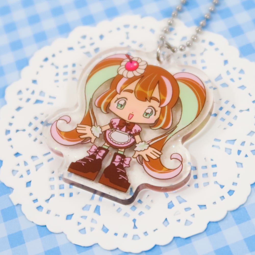 Acrylic Keychain: Ice Cream Girl