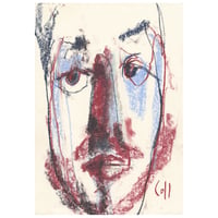 Image 1 of David - Sketchbook Drawing in Soft Pastels  on Paper 