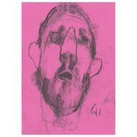 Image 1 of Hear - Sketchbook Drawing in Charcoal  on Paper 