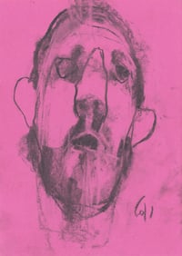 Image 2 of Hear - Sketchbook Drawing in Charcoal  on Paper 