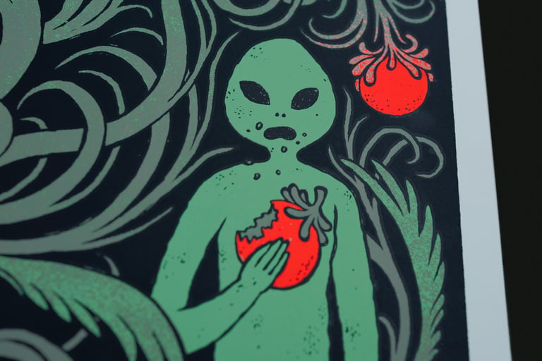 Nebula // Screenprinted Gig poster Image 2