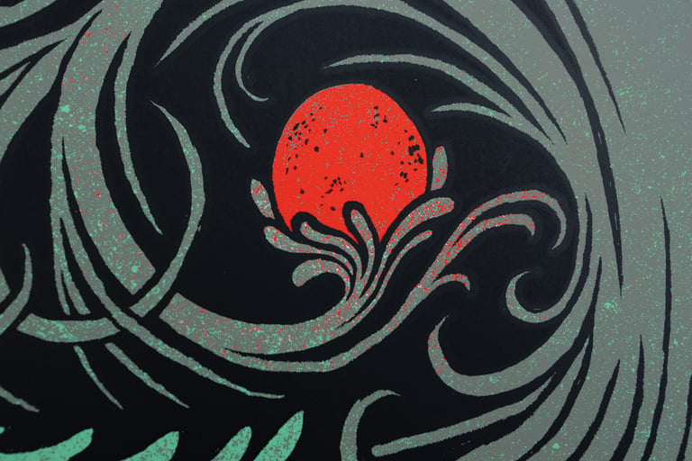 Nebula // Screenprinted Gig poster Image 3