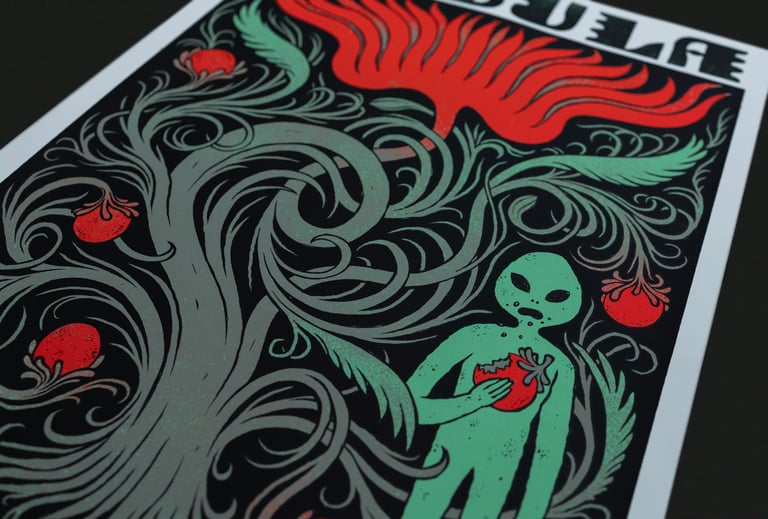 Nebula // Screenprinted Gig poster Image 4