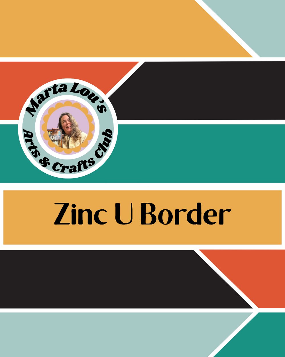 Image of Zinc U Border 1/2" - 36" Lengths