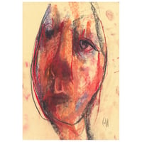 Image 1 of Adhere - Sketchbook Drawing in Soft Pastels and Charcoal  on Paper 