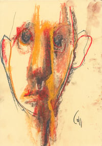 Image 2 of Adam -  Sketchbook Drawing in Soft Pastels on Paper 