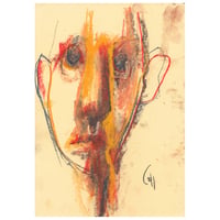 Image 1 of Adam -  Sketchbook Drawing in Soft Pastels on Paper 