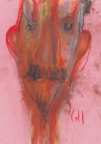 Image 2 of Familiar -  Sketchbook Drawing in Soft Pastels on Paper 