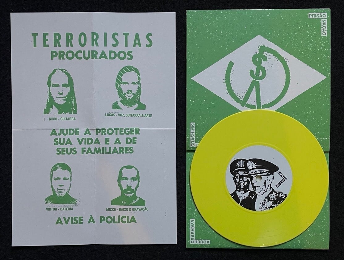 Image of PRISÃO "Nação" 7" E.P. - yellow wax