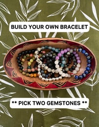 Image 1 of Custom Bracelet • Two-Tone Gemstone Beaded Jewelry