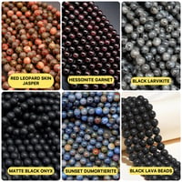Image 5 of Custom Bracelet • Two-Tone Gemstone Beaded Jewelry