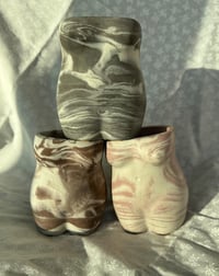 Image 3 of Custom Marble Cement Female Form Vase • Two-Tone Planter