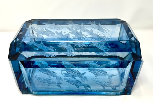 Lucite Double Desk Box- New Delivery - Image 3 of 8