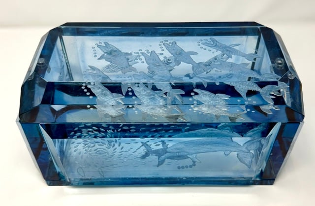 Lucite Double Desk Box- New Delivery - Image 1 of 8