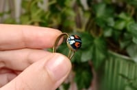 Image 7 of Colorful ladybug rings (adjustable)