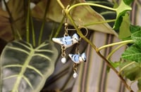 Image 6 of Blue jay family earrings