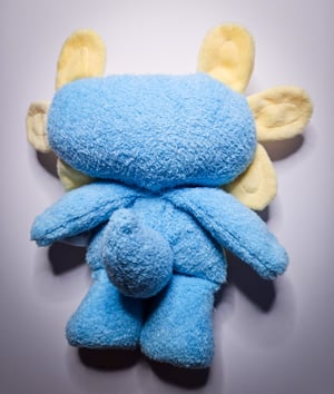 Lil' Axolotl! ☆Blue & Yellow☆ GLOWS IN THE DARK!