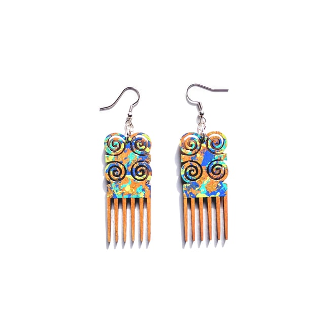 Mini Graffiti Adinkra Comb