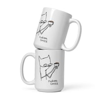 Image 1 of f coffee White glossy mug 