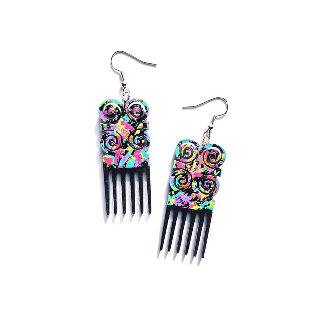 Mini Graffiti Adinkra Comb