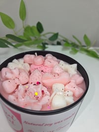 Image 1 of Candles with wax characters 