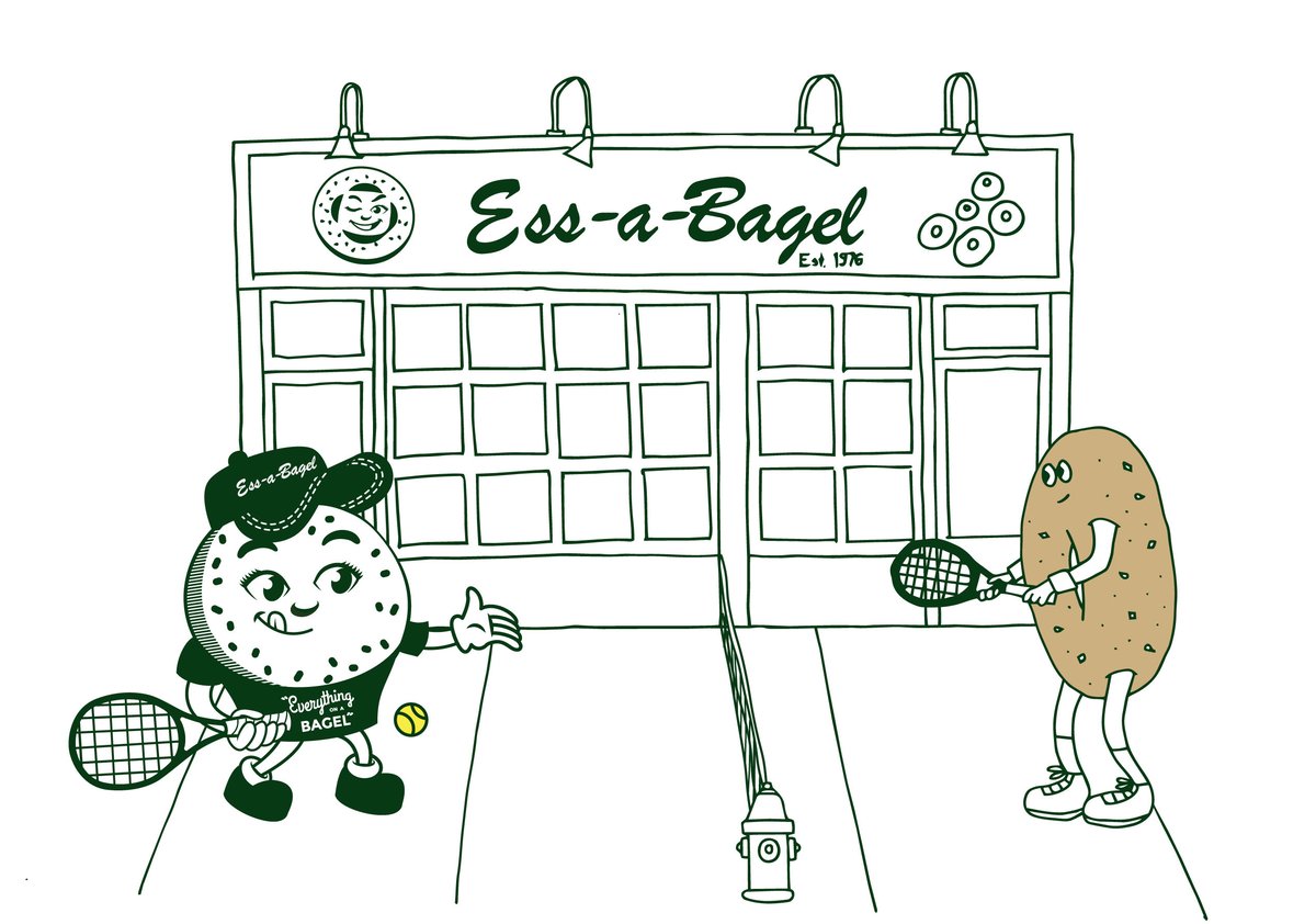 Image of Ess-a-bagel X Bageled NYC Double Bageled Tee