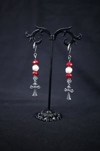 Image 1 of Rosary cross earrings