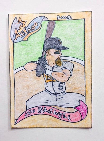 Image of Original pencil artwork—Jeff Bagwell
