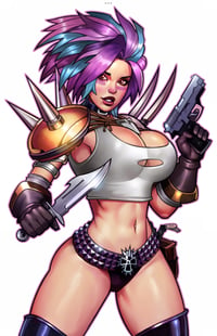 Image of Kim the Delusional #1 Virgin Embossed Metal FanExpo Denver Exclusive