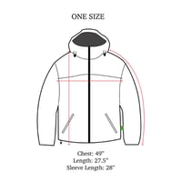 Image 17 of LW - Flower Night Camo Windbreaker Jacket (Ash)