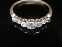 Image 2 of EDWARDIAN 18CT PLATINUM DIAMOND 7 STONE RING