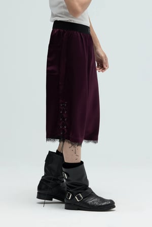 Image of EQUALNEAR - Fight Club Shorts (Burgundy)