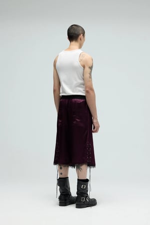 Image of EQUALNEAR - Fight Club Shorts (Burgundy)