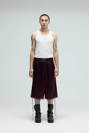 Image of EQUALNEAR - Fight Club Shorts (Burgundy)