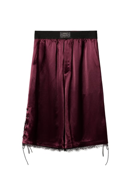 Image of EQUALNEAR - Fight Club Shorts (Burgundy)