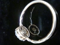 Image 4 of EDWARDIAN 18CT NATURAL PEARL AND ROSE CUT DIAMOND CLUSTER 0.30CT RING