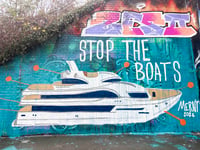 Image 8 of STOP THE BOATS RISO PRINT