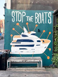 Image 7 of STOP THE BOATS RISO PRINT