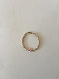 Image 1 of Bracelet PEACE 🕊️ rose 