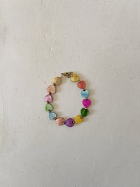 Bracelet cœur arc en ciel  