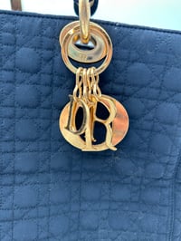 Image 5 of Christian Dior Medium Lady Dior Cloth Vintage Top Handle Bag
