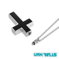 Image 3 of Stainless Steel Cross Pendant – Classic Memorial Keepsake