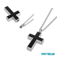 Image 1 of Stainless Steel Cross Pendant – Classic Memorial Keepsake