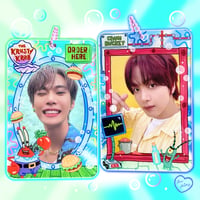 Image 1 of Bikini Bottom Friend or Foe Double Sided Acrylic Photocard Holder
