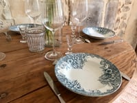 Image 1 of Assiettes creuses en terre de fer Saint Amand modèle « narcisses » - Art de la table ancien 