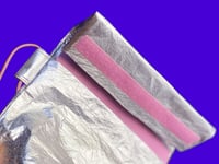 Image 2 of TASCHE Rolltop Silber Rosa