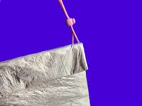 Image 4 of TASCHE Rolltop Silber Rosa